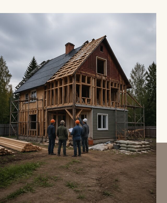 Реконструкция дачного дома в Рассказове под ключ с проектом