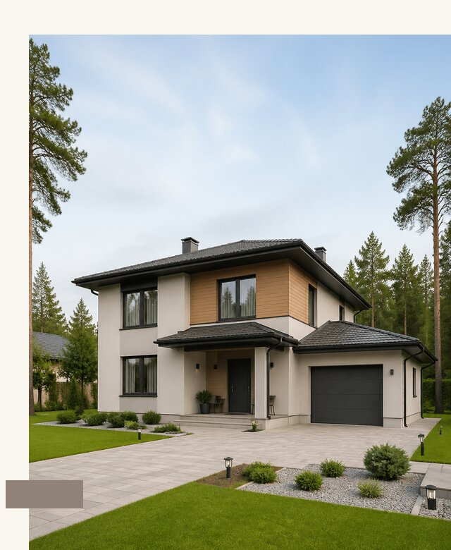 Проект дома 9 на 9 с гаражом в Рассказове по цене от 66398 | А3дПро-Рсз